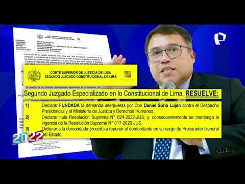 PJ ordena al Gobierno restituir a Daniel Soria como procurador general del Estado (2/2)