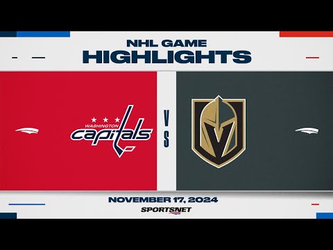 NHL Highlights | Capitals vs. Golden Knights - November 17, 2024