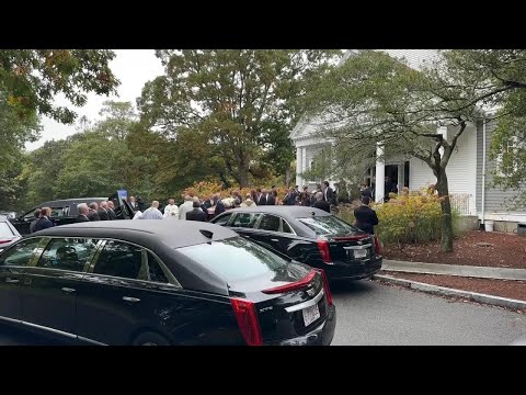 Members of the Kennedy family gather for funeral of Ethel Kennedy