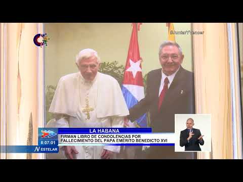 Rinden tributo en Cuba al Papa Emérito Benedicto XVI