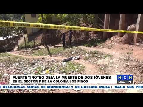 Dos personas muertas tras intensa balacera en el sector F de la colonia Los Pinos de la capital