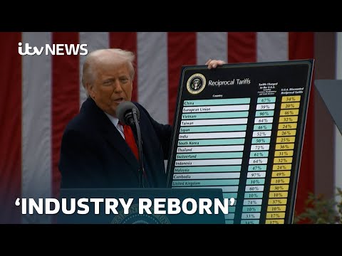 'American industry reborn': Trump imposes 10% tariffs on all British imports | ITV News