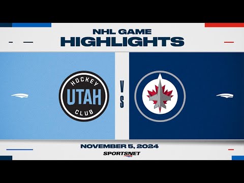 NHL Highlights | Utah HC vs. Jets - November 5, 2024