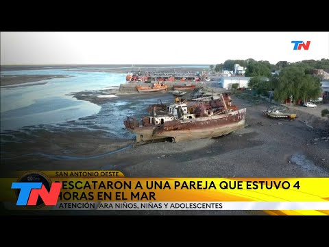 Rescataron a una pareja que estuvo 4 horas en el mar tras el naufragio de su velero