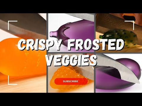 Frosted Veggie ASMR ❄️ | Oddly Satisfying Crunch & Chill