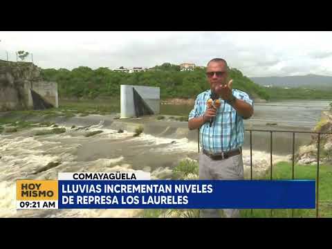 Lluvias incrementan niveles de represa Los Laureles