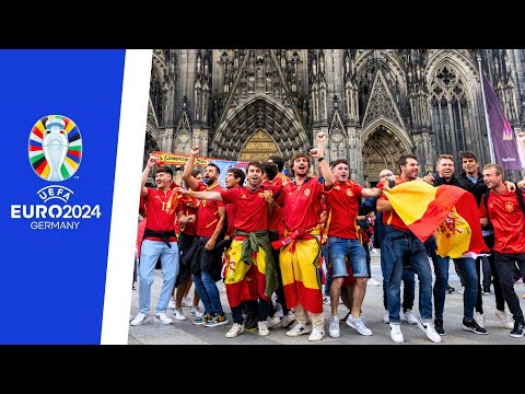 EURO 2024 | La afición española invade el centro de Colonia