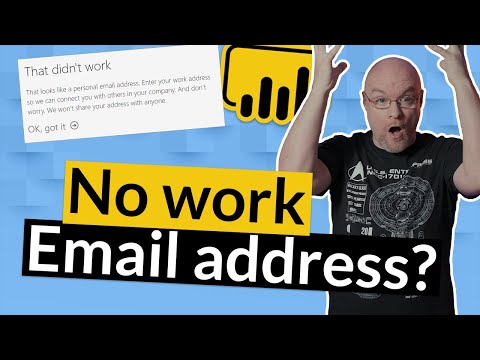 Let's fix signing up for Power BI without a work email