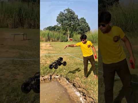 Monster vs Mud 🔥 kya ye nikal payegi #CrazyIndian.