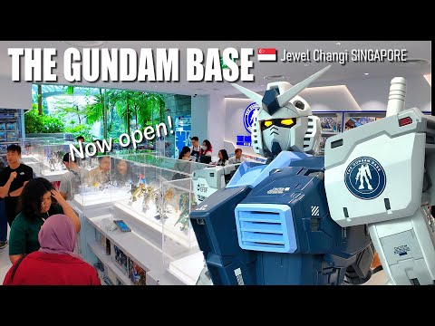 The Gundam Base Singapore - Now OPEN! Full Walkthrough - Jewel Changi, Singapore 🇸🇬 [4K]
