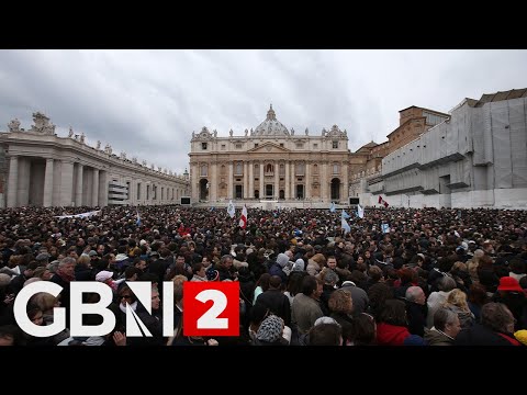 WATCH: View of St. Peter's Square in Vatican City as faithful pay homage to Pope Francis