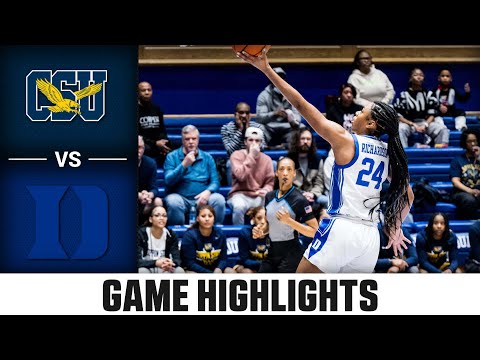 Coppin State Vs. Duke Game Highlights | 2023-24 ACC Women’s Basketball ...