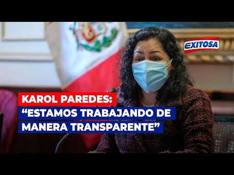 Karol Paredes: “No faltamos a la Constitución, estamos trabajando de manera transparente”