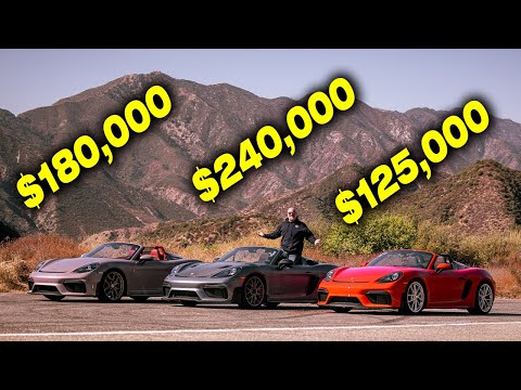 Porsche 718 Spider Showdown: Stock vs. RS vs. Custom 600hp Comparison