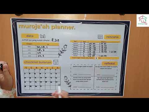 Muroja'ah Planner, bikin muroja'ah jadi lebih enjoy!