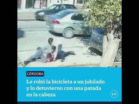 Un ladrón le robó la bicicleta a un jubilado en Córdoba y los vecinos lo detuvieron con una patada
