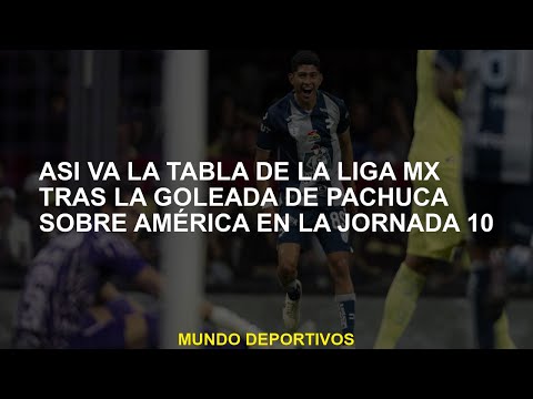 Así es como va la mesa de la liga MX después de la victoria de Pachuca sobre América en el día 10