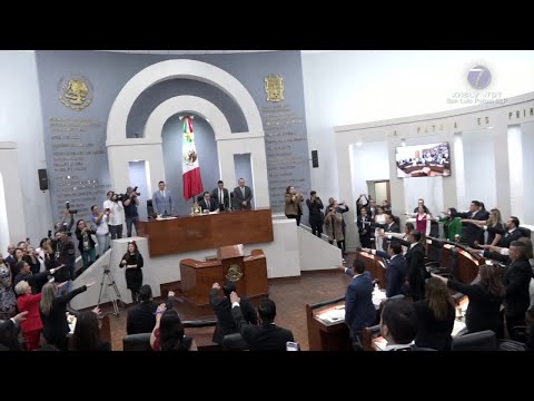 Con sesión solemne, fue instalada la LXIV Legislatura y definieron  coordinadores parlamentarios