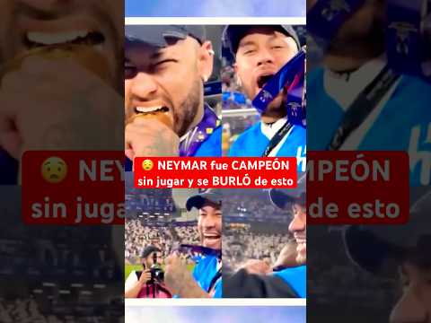 NEYMAR salió campeón sin JUGAR y se burló de esto | #Neymar #AlHilal #SaudiArabia #Brasil
