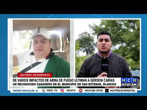 Matan a reconocido ganadero en San Esteban, Olancho