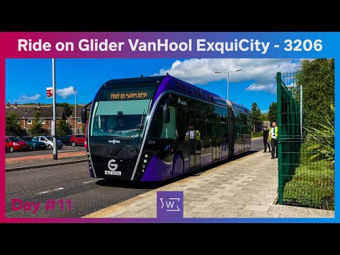 [11] Ride on Translink Glider VanHool ExquiCity (3206)