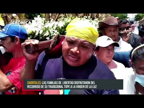 Liberteños celebraron el Tope de la Virgen de la Luz - Nicaragua