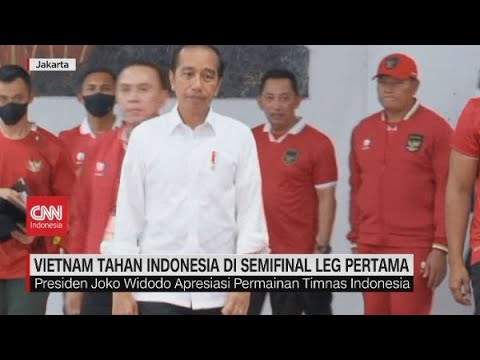 Presiden Jokowi Apresiasi Permainan Timnas Indonesia Saat Ditahan Vietnam