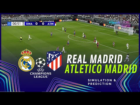 REAL MADRID vs ATLETICO MADRID Champions League 24 25 Simulacion y Prediccion