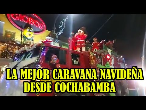 COMANDO POLICIAL DE COCHABAMBA REALIZAN CARAVANA NAVIDEÑA PARA LA POBLACIÓN..