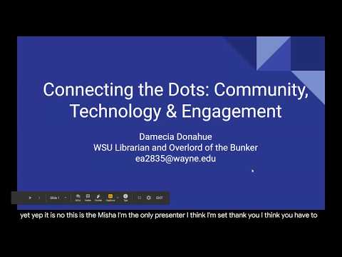 ACRL ULS TULC: Wayne State University Libraries Tech Bunker: Connecting the Dots