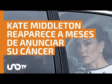 Kate Middleton hace su primera aparición tras anuncio de que tiene cáncer