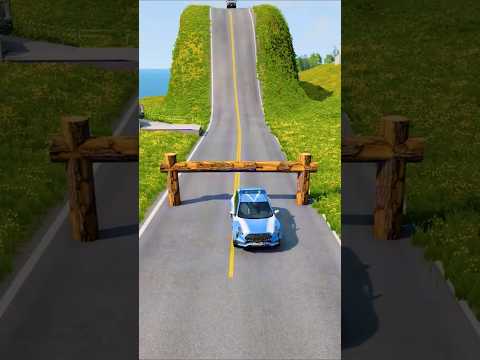 Flatbed Truck McQueen | Transportation with Truck - Pothole vs Car #57| BeamNG.Drive Gameplay