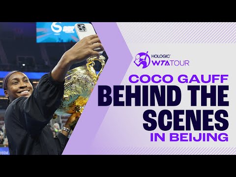 Behind the Scenes with Beijing champion Coco Gauff! 🏆🤳