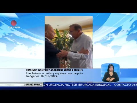 Edmundo González agradeció apoyo de Manuel Rosales - El Noticiero emisión meridiana 10/05/24