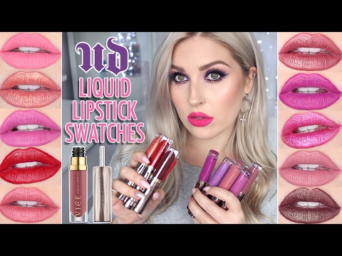 Urban Decay VICE Liquid Lipstick Swatches ? Lip Swatch & Review! ?