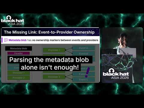 Black Hat Asia 2026 | Hidden Telemetry: Uncovering TraceLogging ETW Providers You’re Not Using (Yet)