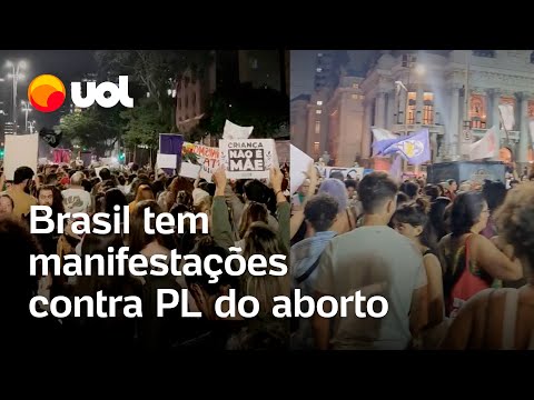 Aborto: Manifestações contra a PL 1904 acontecem no Brasil; veja vídeos