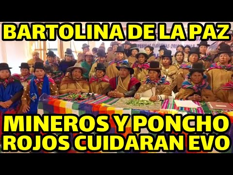 FEDERACIÓN DEPARTAMENTAL BARTOLINA DE LA PAZ PARTICIPARAN EN PROCLAMACIÓN DE EVO MORALES EN ALTO..