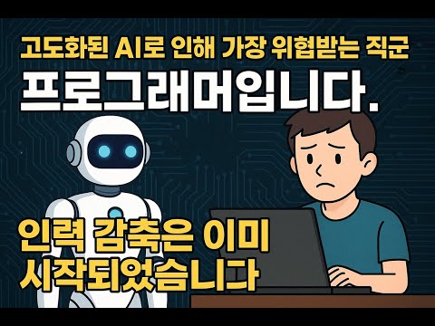 놀랍게도 고도화된 AI로 인해서 가장 위협 받는 직군은 프로그래머 입니다. 인력 감축은 이미 시작되었습니다.