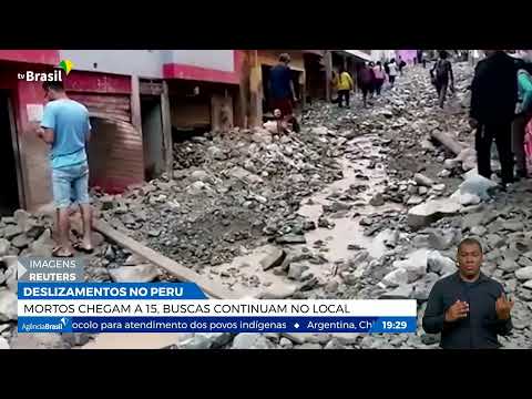 Mortos chegam a 15 e buscas continuam no Peru