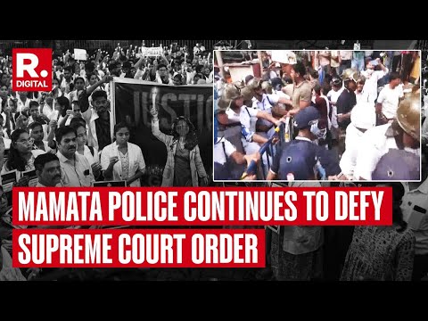 Kolkata Police Defy Supreme Court Order, Clampdown On Peaceful Protesters in Lalbazar