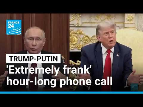 プーチン氏とトランプ氏、ウクライナ情勢を「極めて率直に」協議