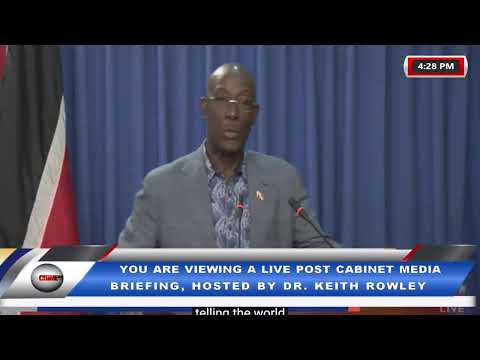 THURSDAY 23RD MARCH 2023 - POST-CABINET MEDIA BRIEFING BY PM DR. ROWLEY