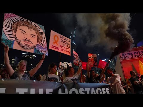 Thousands march in Tel Aviv to demand Gaza ceasefire and hostage deal | AFP