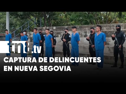 Ocho capturados por diferentes delitos en Nueva Segovia - Nicaragua