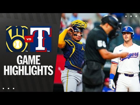 Brewers vs. Rangers Game Highlights (9/8/25) | MLB Highlights