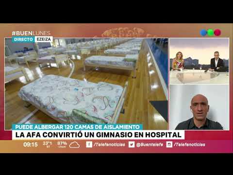 AFA CONVIERTE GIMNASIO en HOSPITAL por el CORONAVIRUS - Buen Telefe