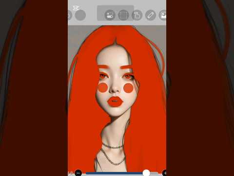 anime ❤️ hair colour art #anime #drawing #asmr #viral #shorts