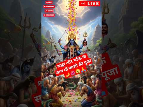#maa kali 🪔🌺 श्रद्धा और भक्ति के साथ माँ काली की पूजा 🙏🌺 #maakali #bhakti #kalipuja