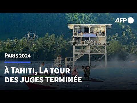 JO-2024/Surf: Une satisfaction de voir la tour des juges terminée, se félicite Estanguet | AFP